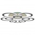 Потолочная светодиодная люстра Reluce 08881-0.3-5+5LED WH (BL+YL)