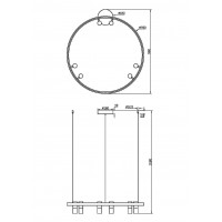 Подвесной светильник Maytoni MOD102PL-L42BK