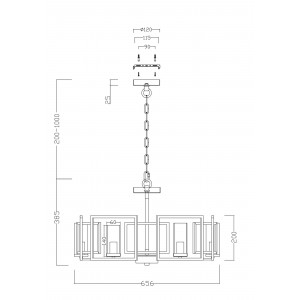 Подвесной светильник Maytoni H009PL-06G