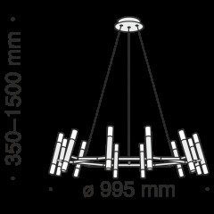 Подвесной светильник Maytoni MOD031PL-24B