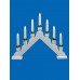 Фигурка «Новогодняя горка» 34х39см Uniel UDL-L7301-007/SWA/WW White Bridge UL-00007389
