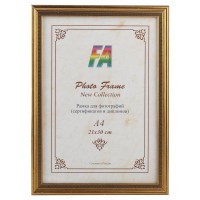 Фоторамка FA Пластик Касабланка орех с золотом 21х30 (12/336) Б0039824