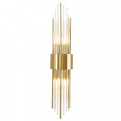 Настенный светильник Crystal Lux Atento AP2 Brass/Transparente