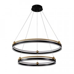 Подвесной светодиодный светильник Crystal Lux Fernando SP123W Led Black/Gold