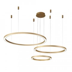 Подвесной светодиодный светильник Crystal Lux Fortuna SP158W Led Gold