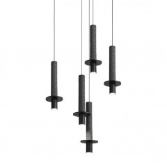 Подвесной светильник iLamp Lofty 10704P/1-D150 BK-GR