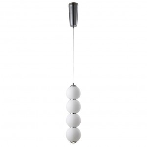 Подвесной светодиодный светильник Crystal Lux Desi SP4 Chrome/White