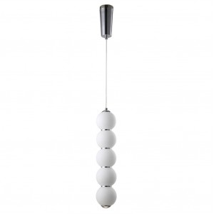 Подвесной светодиодный светильник Crystal Lux Desi SP5 Chrome/White