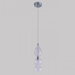 Подвесной светильник Crystal Lux Iris SP1 B Transparent