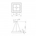 Подвесной светодиодный cветильник Geometria ЭРА Quadro SPO-161-B-40K-060 60Вт 4000К черный Б0050583