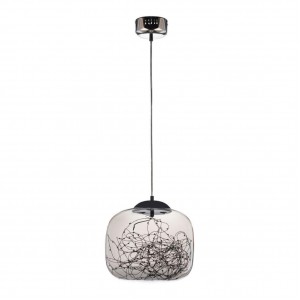 Подвесной светодиодный светильник Lumina Deco Daisy LDP 6823-300 CHR+GY