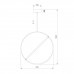 Подвесной светодиодный светильник Eurosvet Element 90282/1 бронза