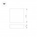 Потолочный светодиодный светильник Arlight IM-Quadro-Emergency-3H-S350x350-33W Warm3000 041010