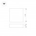 Потолочный светодиодный светильник Arlight IM-Quadro-Emergency-3H-S250x250-28W Day4000 041005