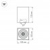 Потолочный светодиодный светильник Arlight SP-Cubus-S100x100WH-11W Warm White 40deg 020386