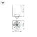 Потолочный светодиодный светильник Arlight SP-Cubus-S100x100-8W Day4000 036053