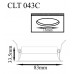 Встраиваемый светильник Crystal Lux CLT 043C WH