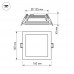 Встраиваемый светодиодный светильник Arlight LT-S160x160WH 12W Warm White 120deg 015562
