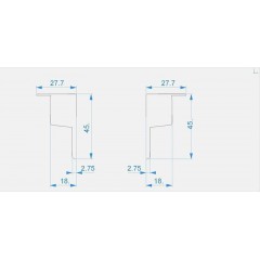 Заглушка Deko-Light End Cap P-EL-03-10 Set 2 pcs 978270