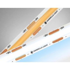 Светодиодная лента Ambrella Light 10W/m 320LED/m COB холодный белый 5M GS4653
