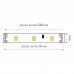 Светодиодная лента SWG 4,8W/m 60LED/m 2835SMD холодный белый 5M 001693