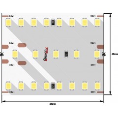 Светодиодная влагозащищенная лента DesignLed 40W/m 420LED/m 2835SMD нейтральный белый 2,5M 003247