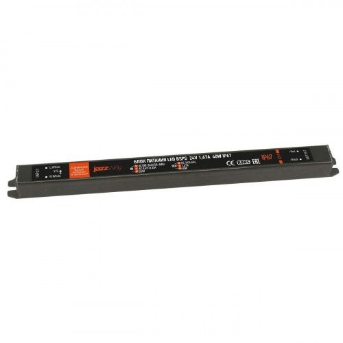Блок питания Jazzway BSPS 24V 40W IP67 1,67A 5018495 Блок питания Jazzway BSPS 24V 40W IP67 1,67A 5018495