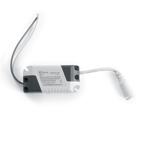 Драйвер для светодиодного светильника AL509 Feron 50-65V 12W IP20 0,2A LB0166 41216 Драйвер для светодиодного светильника AL509 Feron 50-65V 12W IP20 0,2A LB0166 41216