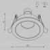 Встраиваемый светильник Technical DL126-GU10-B