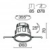 Встраиваемый светильник Technical DL057-10W3K-W