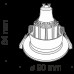 Встраиваемый светильник Technical DL041-01W
