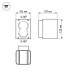 Уличный настенный светодиодный светильник Arlight LGD-Wall-Vario-J2WH-12W Warm White 024391